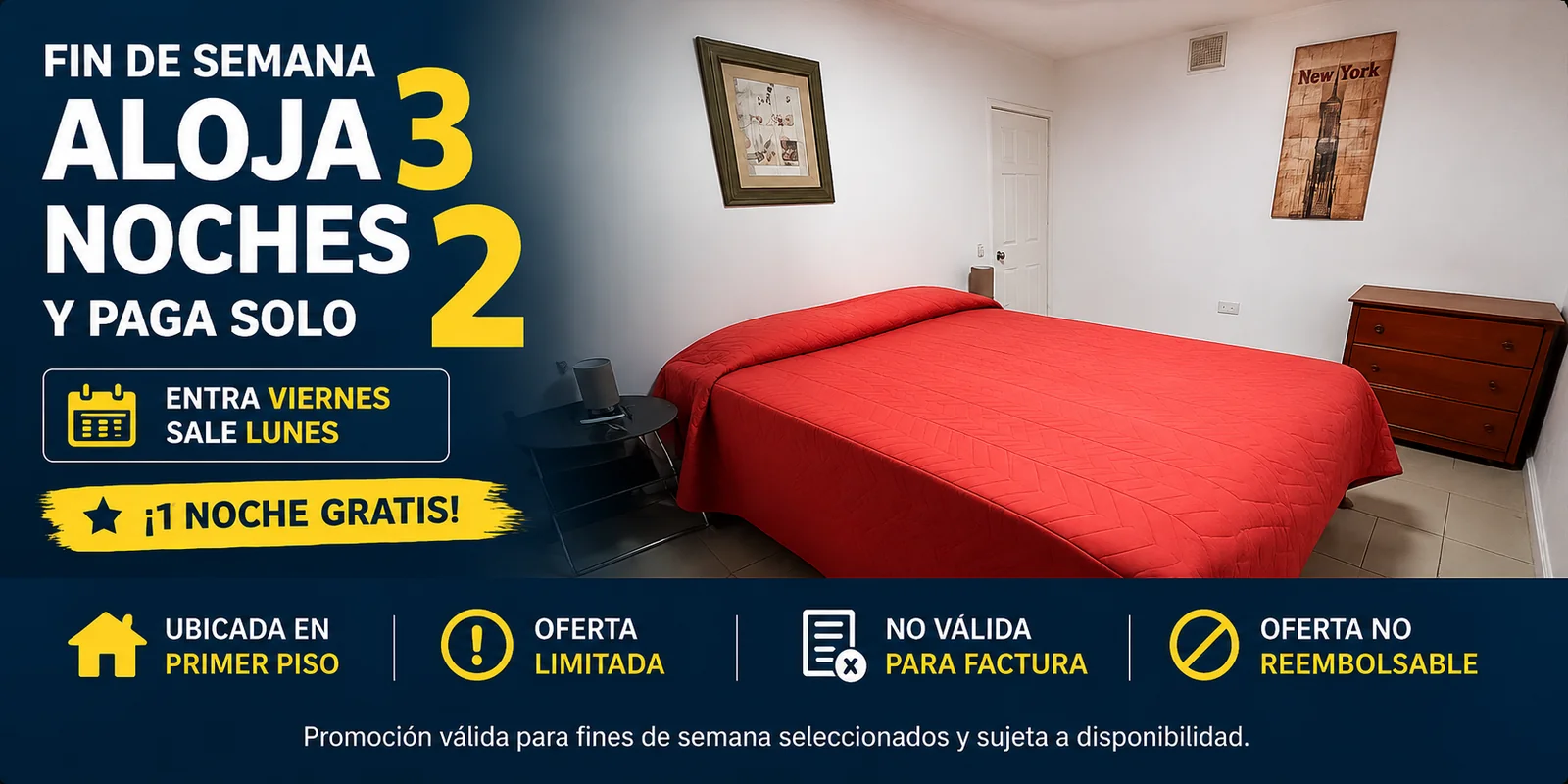Oferta de fin de semana en Hostal Balmaceda La Serena: aloja 3 noches y paga 2